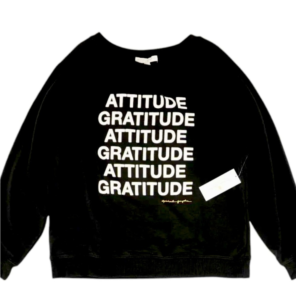 NEW!  Spiritual Gangster Attitude Gratitude Sweatshirt (Medium)